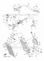 RADIATOR / HOSES for Yamaha XVS 2016