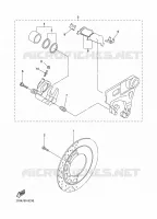 REAR BRAKE CALIPER for Yamaha XVS 2016
