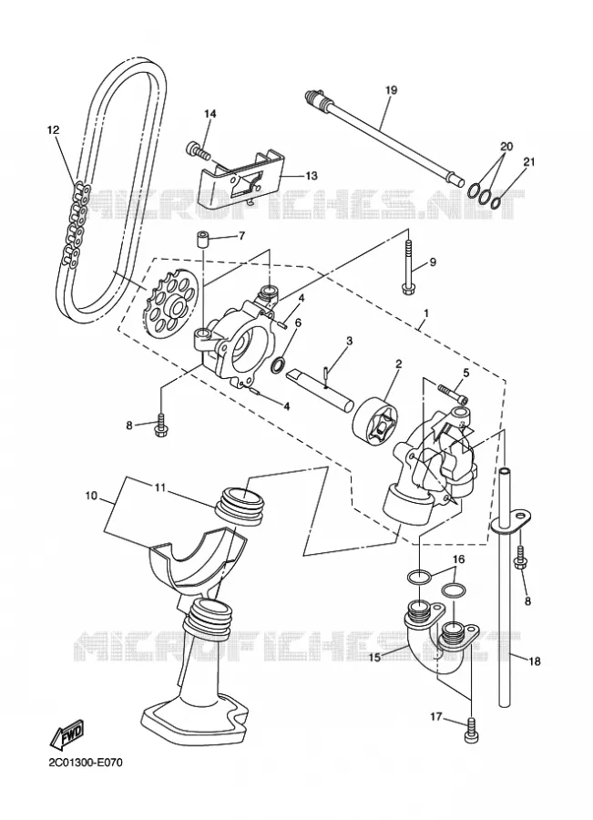 OIL PUMP Yamaha MOTO 600 2010 R6  YZF-R6