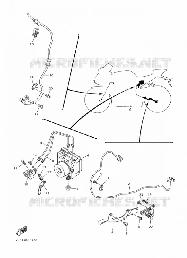 ELECTRICAL 3 Yamaha MOTO 1000 2016 R1  YZF-R1