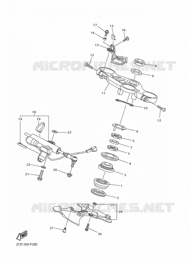 STEERING Yamaha MOTO 1000 2016 R1  YZF-R1