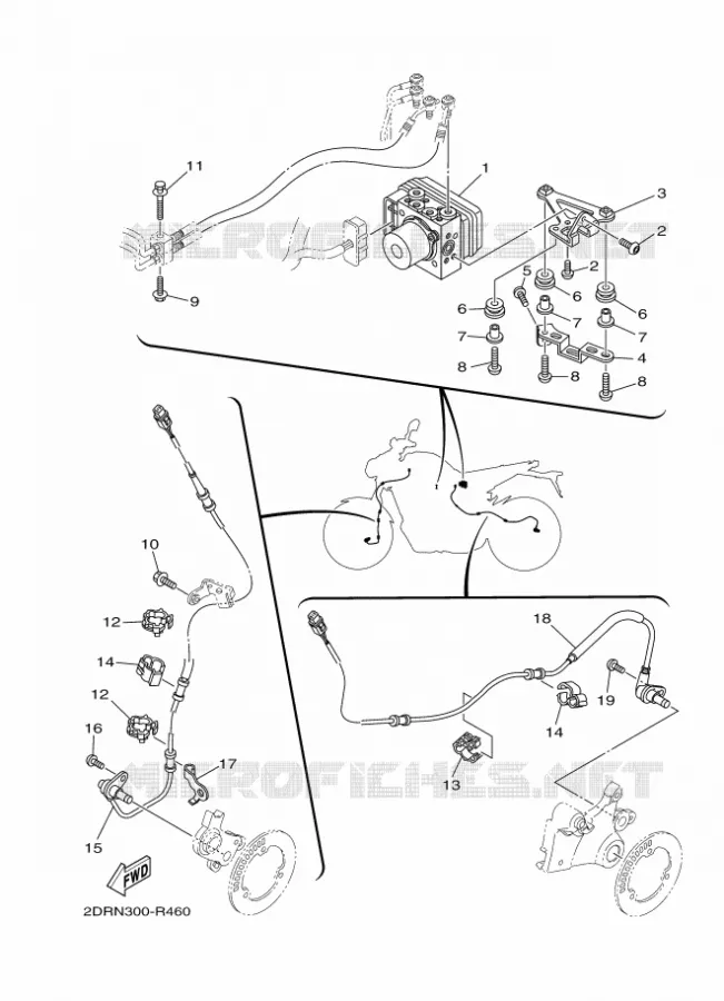 ELECTRICAL 3 Yamaha MOTO 900 2016 MT  MT09A