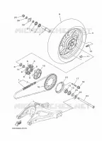 REAR WHEEL for Yamaha MT 2016