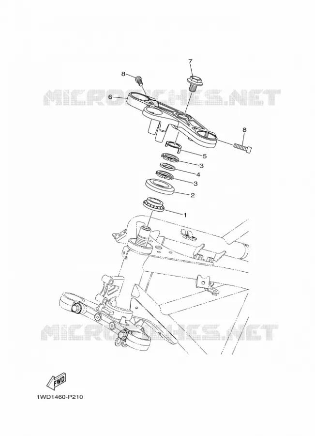 STEERING Yamaha MOTO 300 2016 R3  YZF-R3A