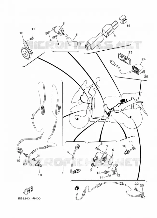 ELECTRICAL 2 Yamaha SCOOTER 150 2016 TRICITY  MWS150-A