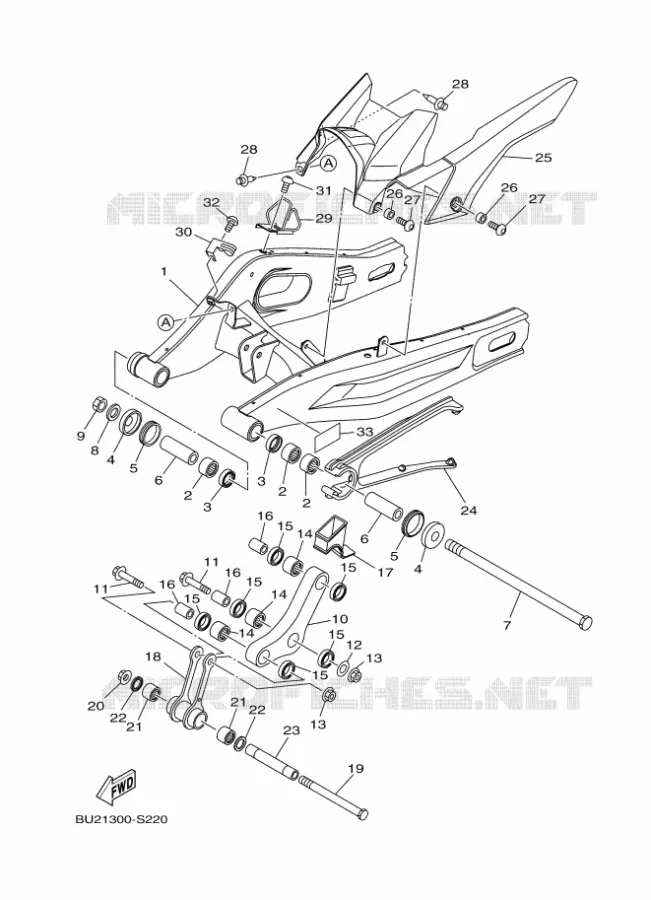 SWINGARM Yamaha MOTO 700 2017 MT  MT07A