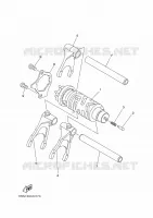 GEAR SHIFT SELECTOR DRUM / FORKS for Yamaha MT 2017