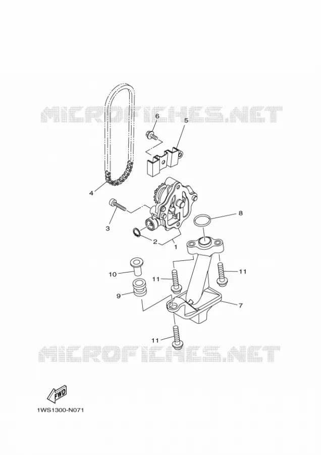OIL PUMP Yamaha MOTO 700 2017 MT  MT07A