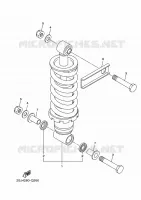 REAR SHOCK ABSORBER for Yamaha XJ6 2016