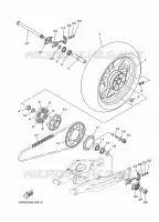REAR WHEEL for Yamaha MT 2016