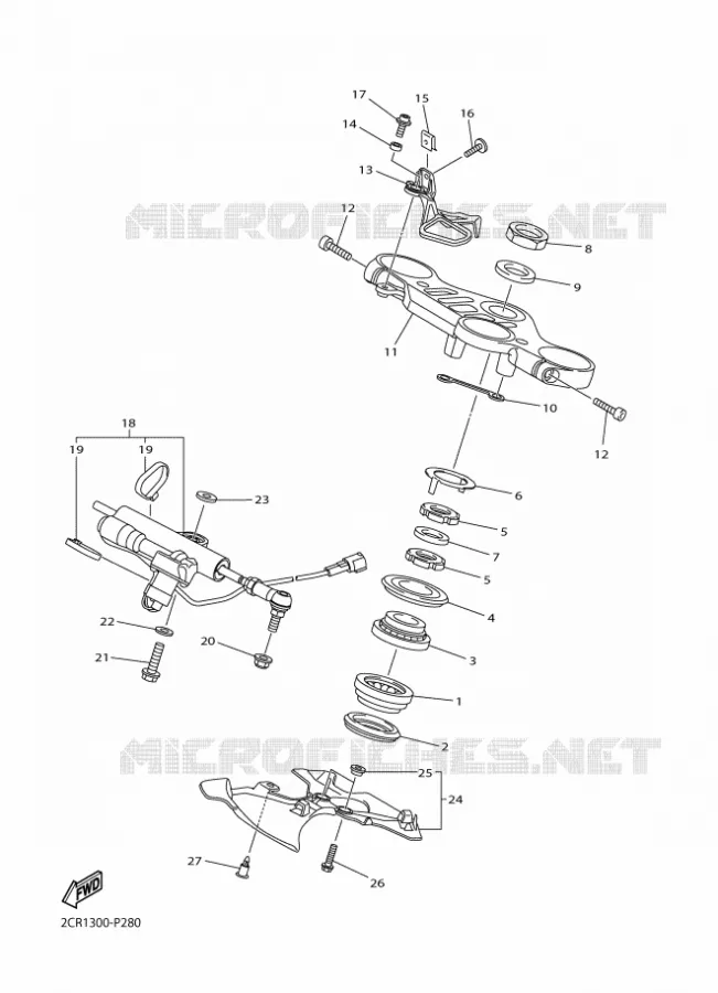 STEERING Yamaha MOTO 1000 2016 R1  YZF-R1