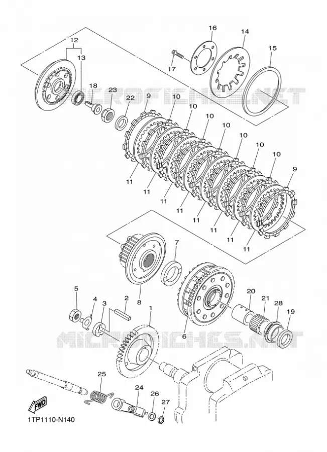 STARTER CLUTCH Yamaha MOTO 950 2016 XV  XVS950CU