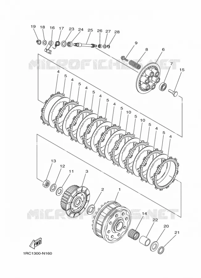 STARTER CLUTCH Yamaha MOTO 900 2016 MT  MT09A