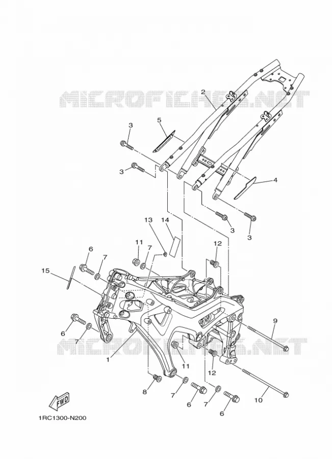 FRAME Yamaha MOTO 900 2016 MT  MT09A