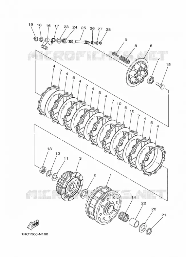 STARTER CLUTCH Yamaha MOTO 900 2016 MT  MT09A
