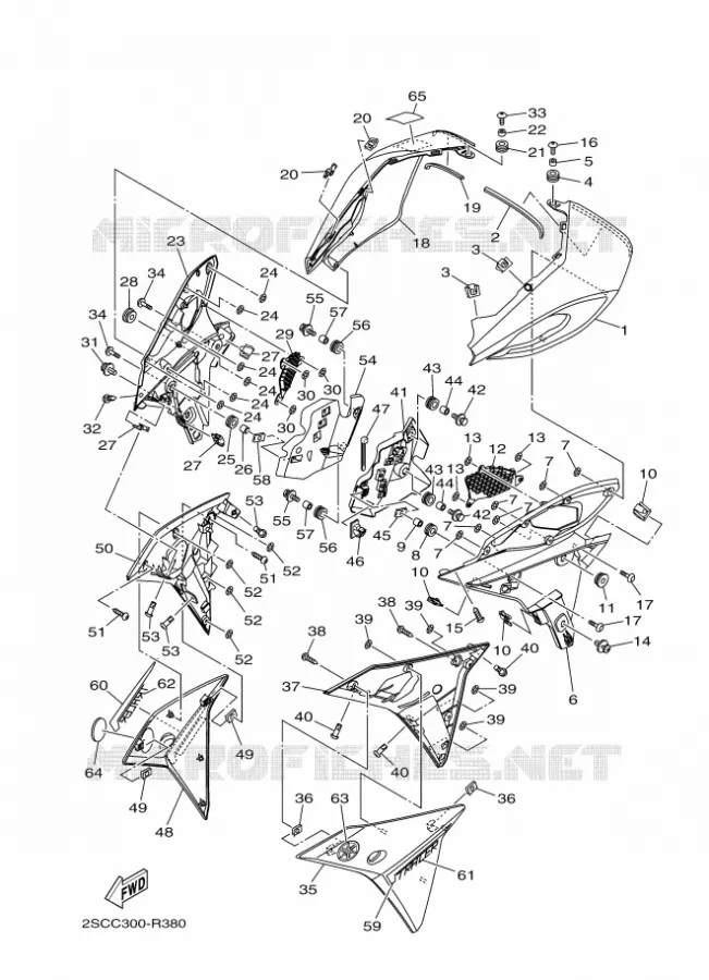 COVER Yamaha MOTO 900 2016 MT  MT09TRA