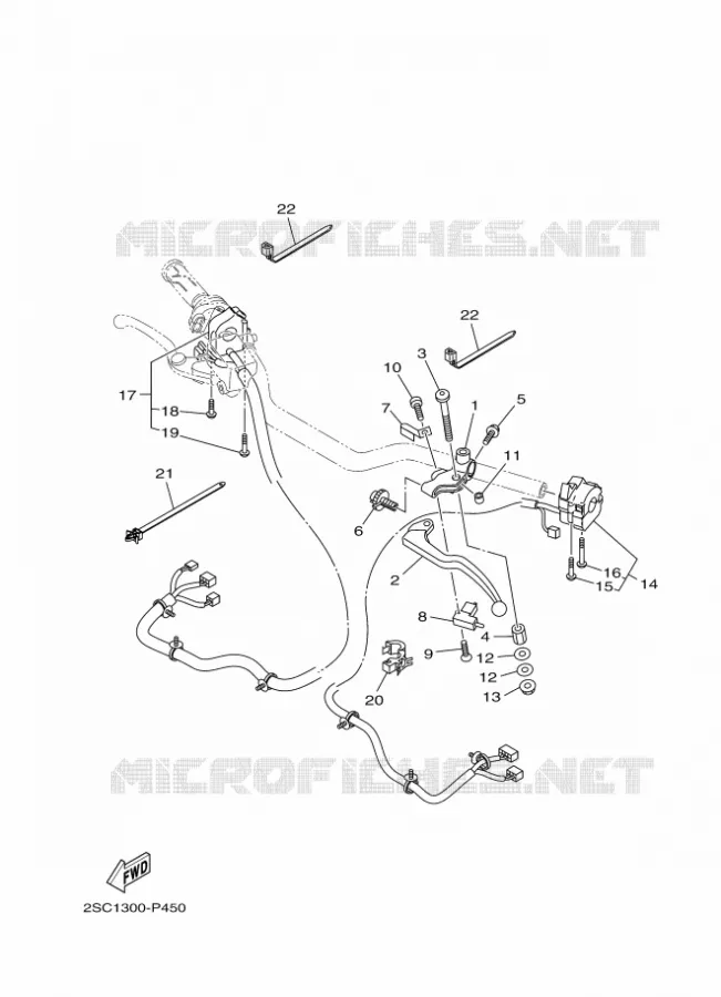SWITCH / LEVER Yamaha MOTO 900 2017 TRACER  MT09TRA