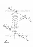 REAR SHOCK ABSORBER for Yamaha XJ6 2016