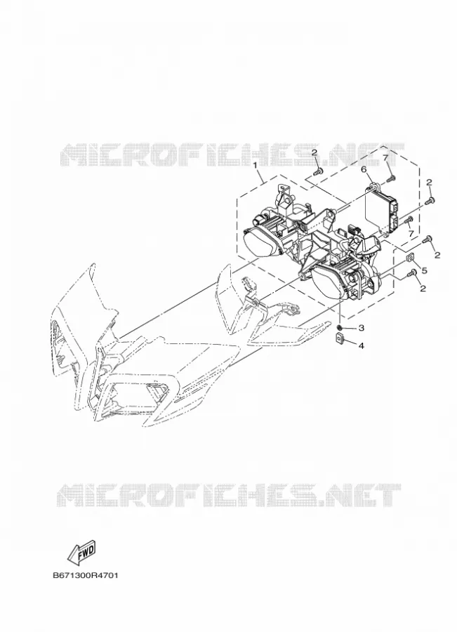 HEADLIGHT Yamaha MOTO 1000 2016 MT  MTN1000