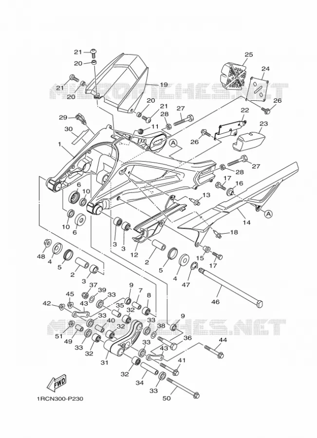SWINGARM Yamaha MOTO 900 2016 MT  MT09