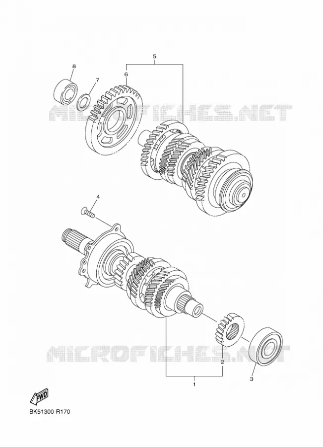 TRANSMISSION Yamaha MOTO 1300 2016 FJR  FJR1300-A