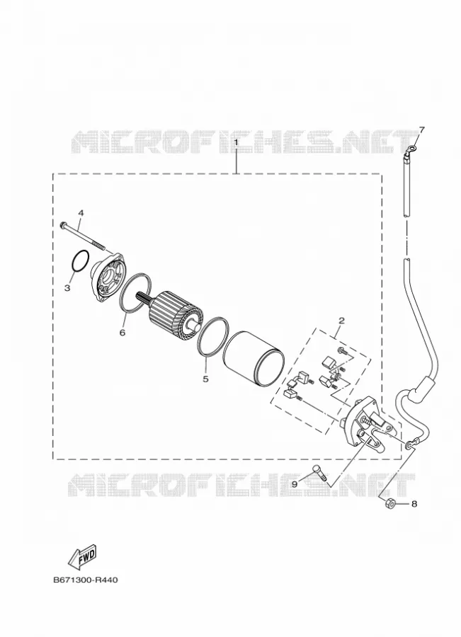 STARTER MOTOR Yamaha MOTO 1000 2017 MT  MTN1000D