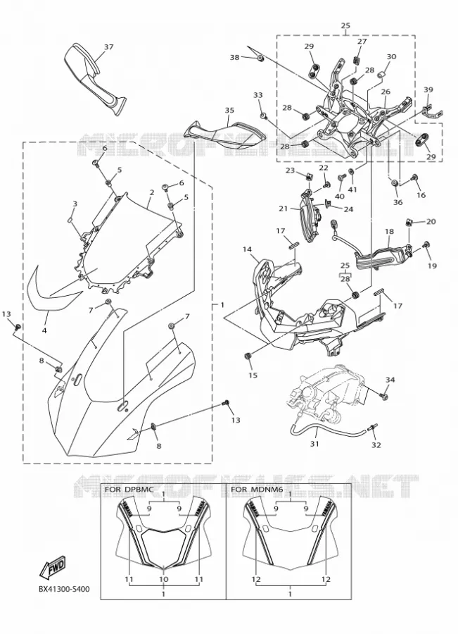 COVER 1 Yamaha MOTO 1000 2017 R1  YZF-R1