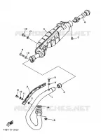 EXHAUST for Yamaha KODIAK 1993