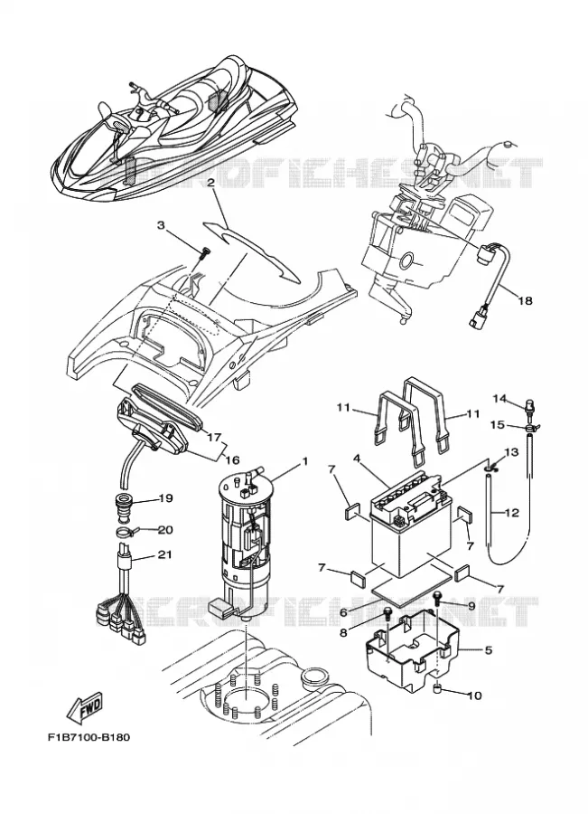 ELECTRICAL 3 Yamaha WAVERUNNER 1000 2003 ENG FOR FZ1000A  ENG FOR FZ1000A