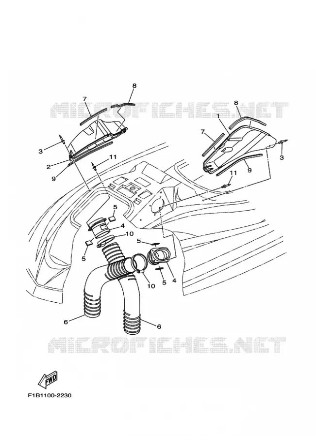 VENTILATION Yamaha WAVERUNNER 1000 2003 ENG FOR FZ1000A  ENG FOR FZ1000A