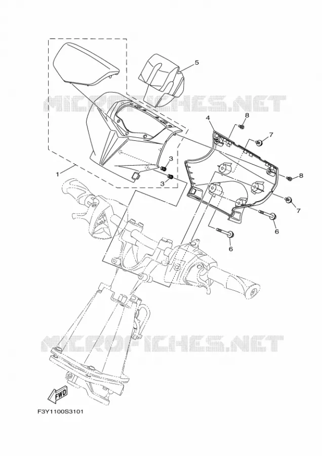 STEERING 3 Yamaha WAVERUNNER 1050 2017 EX  EX1050B-S