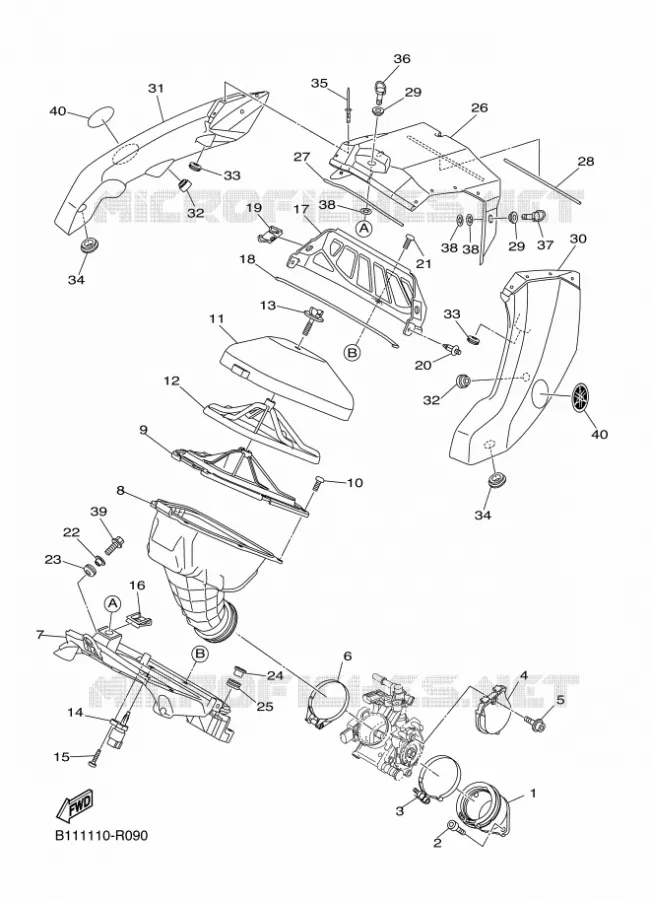 INTAKE Yamaha MOTO 450 2016 YZF  YZ450F