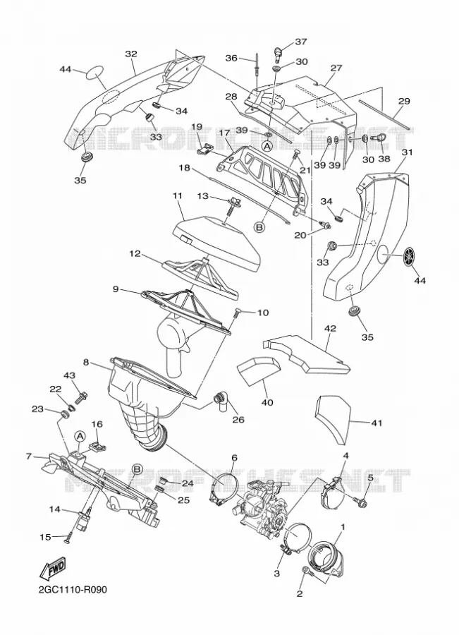 INTAKE Yamaha MOTO 450 2018 WRF  WR450F