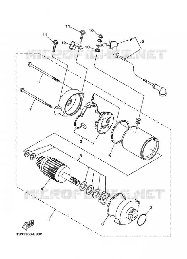 STARTER MOTOR Yamaha QUAD 700 2018 RAPTOR  YFM700R