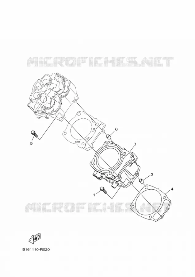 CYLINDER Yamaha QUAD 700 2018 KODIAK  YFM700FWB