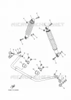 REAR SHOCK ABSORBER for Yamaha KODIAK 2018