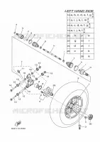 REAR WHEEL for Yamaha KODIAK 2018