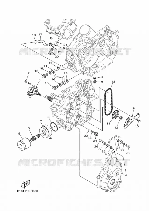OIL PUMP Yamaha QUAD 700 2018 KODIAK  YFM700FWBD