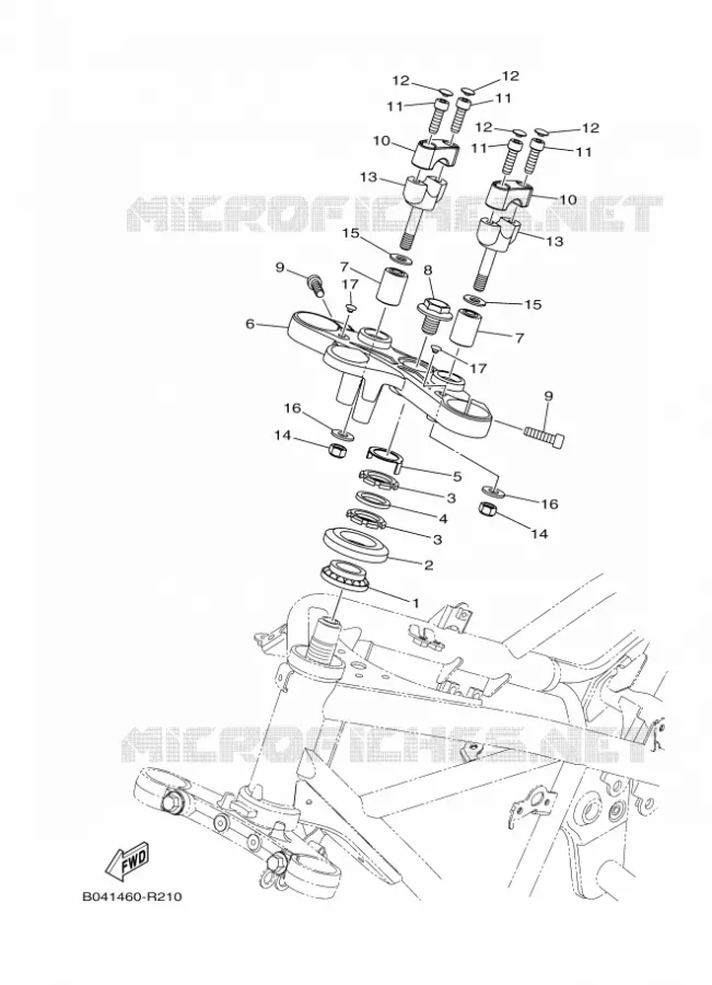 STEERING Yamaha MOTO 300 2018 MT  MTN320-A