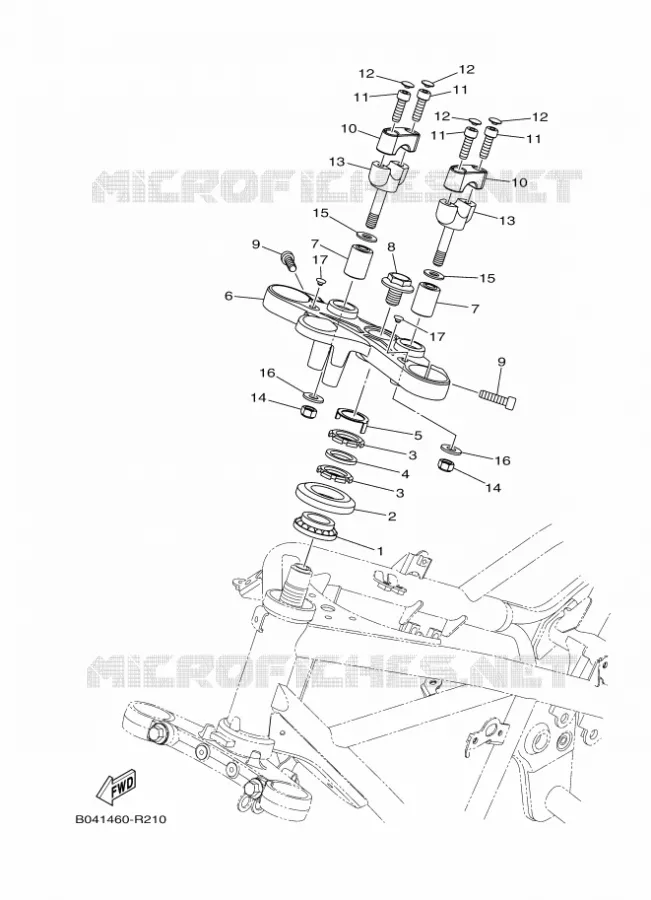 STEERING Yamaha MOTO 300 2018 MT  MTN320-A