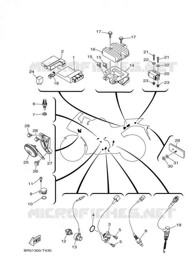 ELECTRICAL 2 Yamaha MOTO 300 2018 R3  YZF-R3A