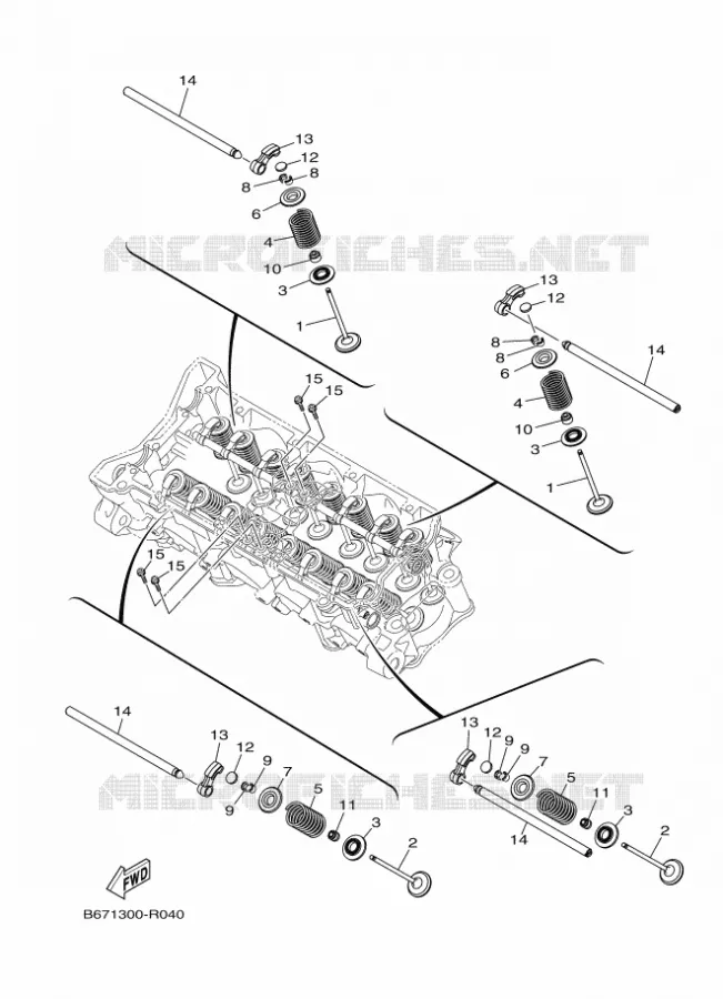 VALVE Yamaha MOTO 1000 2017 MT  MTN1000