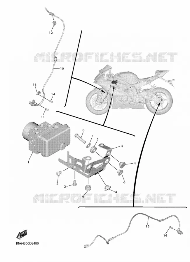 ELECTRICAL 3 Yamaha MOTO 600 2017 R6  YZF600