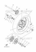 REAR WHEEL for Yamaha XTZ SUPER TENERE 2017