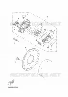 REAR BRAKE CALIPER for Yamaha XMAX 2016