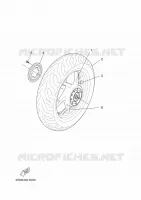 REAR WHEEL for Yamaha XMAX 2016