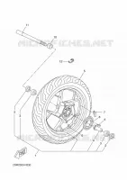FRONT WHEEL for Yamaha XMAX 2016