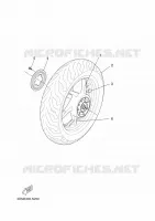 REAR WHEEL for Yamaha XMAX 2016