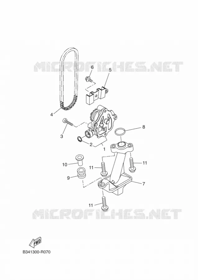 OIL PUMP Yamaha MOTO 700 2016 XSR  MTM690-U