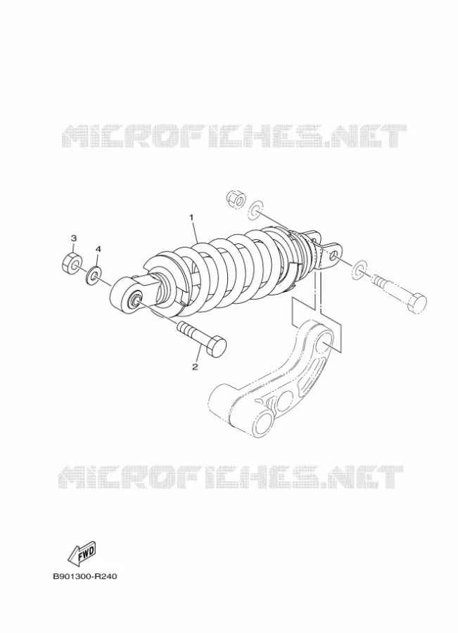 REAR SHOCK ABSORBER Yamaha MOTO 900 2016 XSR  MTM850